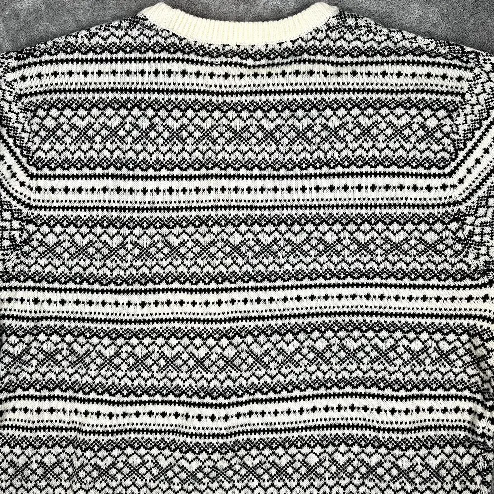 J Crew Sweater Mens XL Lambswool Blend Fair Isle Sweater Geometric NWT MSRP $118 - Picture 8 of 10